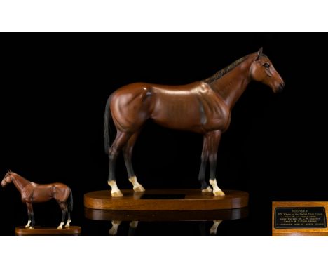 Beswick Impressive Horse Figure Connoisseur Series 'Nijinsky' 1970 Winner of the English Triple Crown model no 2345. Designer