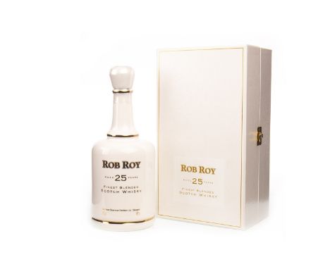 ROB ROY AGED 25 YEARS Blended Scotch Whisky 70cl, 43% volume, in box.
