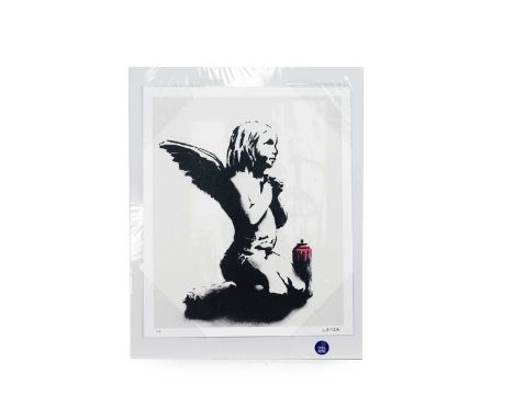 TED PATRICK, PEACE AND LOVE (DIPTYCH) 3 colour silkscreens with hand finishing on Somerset tub paper, signed, from an edition