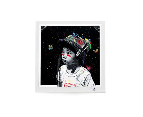 ROAMCOUCH, "MIDNIGHT" BOMBER BOY artist's proof pigment print on 330gsm Museum Cotton Rag Paper, signed and numbered A/P56cm 