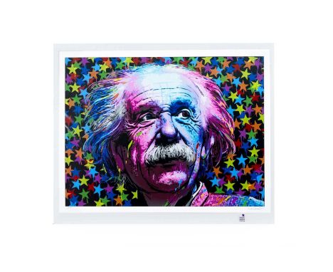 ROAMCOUCH, EINSTEIN 2022 artist's proof 16 colour giclee print on 320gsm Fedrigoni Stucco Tintoretto Gesso fine art paper, si