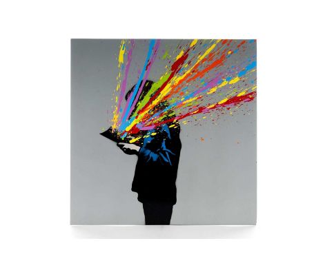 MADDERDOIT, PANDORA'S VINYL FOR LIFE spray paint on card album cover, signed31cm x 31cmMadderdoit is a British born self-taug