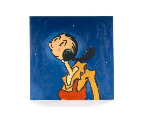 TOBY URSELL, STARRY, STARRY NIGHT oil on card album cover, signed31cm x 31cmToby Ursell is a British Postwar &amp; Contempora