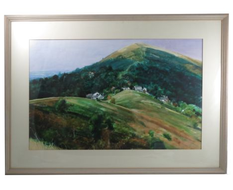 David Prentice, watercolour, Malvern, Worcester Beacon - September, dated 1993, 21ins x 32.5ins Condition report: Satisfactor