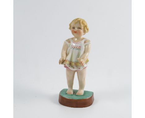 A Royal Worcester figure, Joan, modelled by F G Doughty, model 2915, height 4.25ins Condition report: Inspected - no issues.