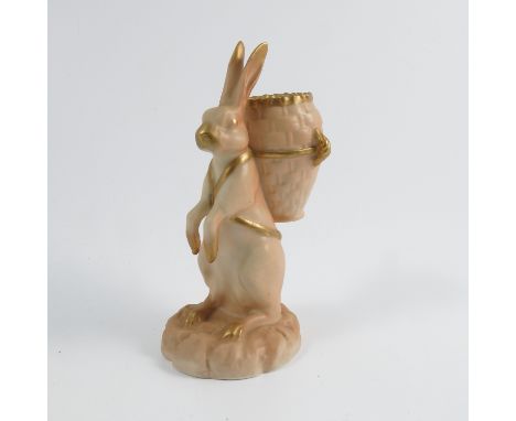 A Royal Worcester blush ivory model, Briar Rabbit, dated 1930 model 2514, height 4.75ins Condition report: Inspected - no iss