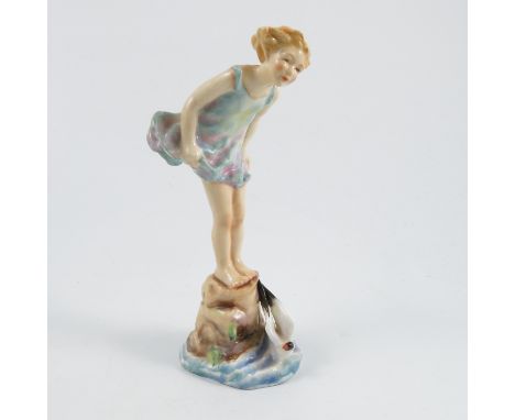 A Royal Worcester figure, Sea Breeze, modelled by F G Doughty, model number 3008, height 8.5ins Condition report: Inspected a