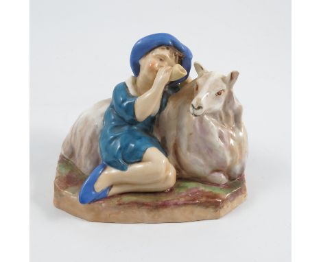 A Royal Worcester figure, Little Boy Blue, model number 3306, height 4ins Condition report: Inspected and no issues found.