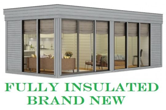 V Brand New Huge Luxury 3m X 7m Insulated Glamping Cube With