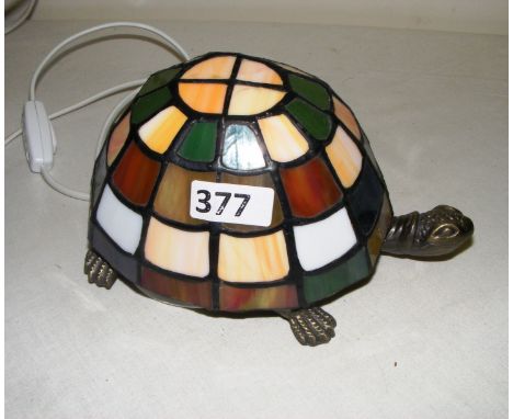 A Tiffany style table lamp.