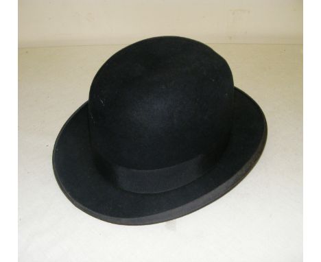 A vintage bowler hat.