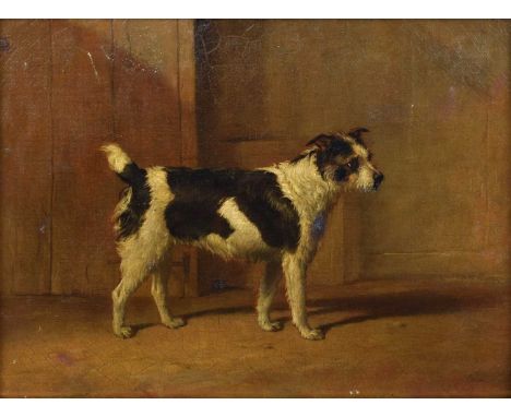 British School (19th century) Portrait of a dog Unsigned, oil on canvas.21.5cm x 29cm (8.5in x 11.5in)The painting is in fair