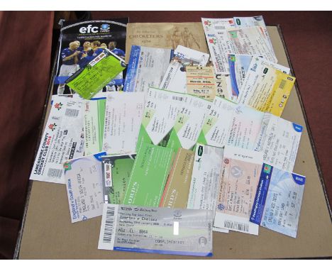 Sporting Memorabilia - 1966 World Cup Ticket for Spain v. Switzerland, two Football and thirty two Cricket tickets, programme
