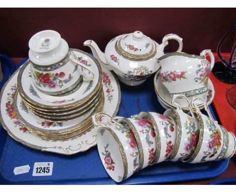 Paragon Tree of Kashmir Tea Service, of twenty one pieces, including teapot.