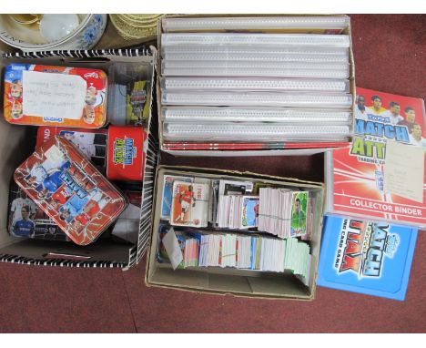 Sporting Memorabilia - Match Attax Football Cards, large quantity in seven albums, nine large tins, two smaller, in bundles, 