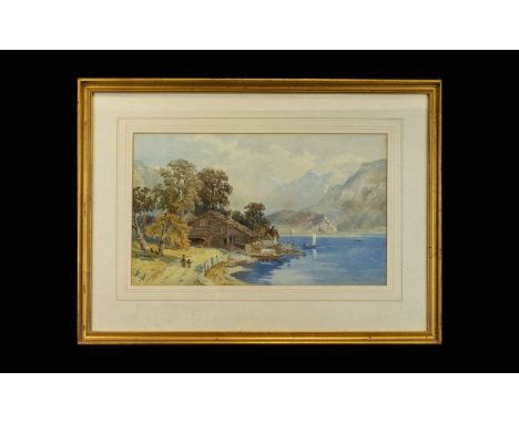 Henry Harris Lines (British 1800-1889) Untitled Watercolour On Paper Framed mounted and glazed, signed to lower left. Depicti