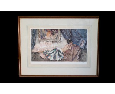 Sir William Russell Flint (British. 1880-1968) Limited Edition Framed Print Corisande' Framed And Glazed, Numbered 769/850 To