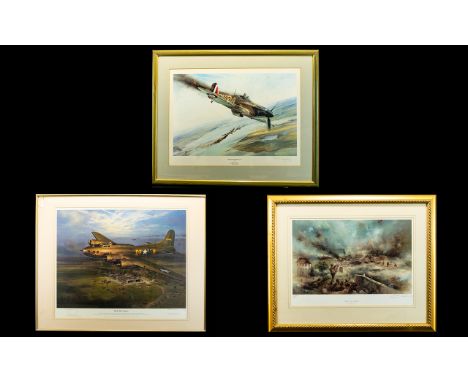 WWII Aeronautic/ Vera Lynn Interest A Collection Of Limited Edition Artist Signed Framed Prints Each framed and glazed to inc