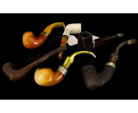 Collection of Assorted Antique Smokers Pipes - All In Good Condition ( 6 ) Six In Total. Various Makes - Please See Photo. Ma