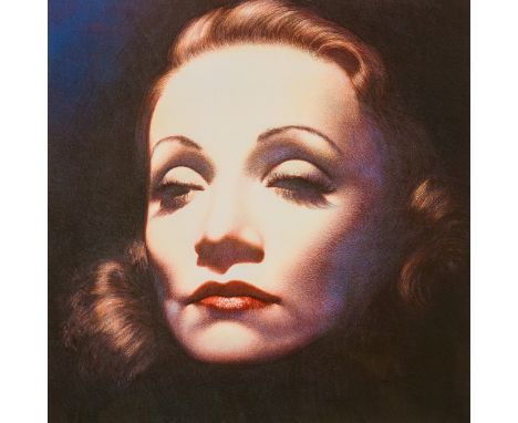 Gottfried Helnwein (1948 Wien) (F)'Marlene Dietrich', Farblithografie auf BFK-Rives, 71 cm x 67 cm Blattmaß, signiert, Marlen