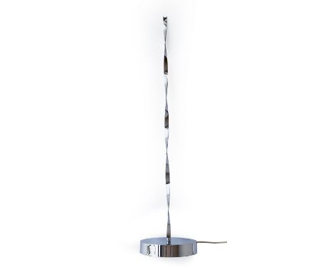 Heinz Mack (1931 Lollar) (F)Meditations-Spirale, Messing verchromt, mit Elektromotor, Höhe 115 cm, signiert, 156/500 nummerie