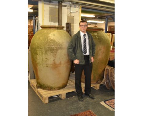 An incredible 5ft tall mid-20th century c1940's Doulton Stoneware large oversize factory Chemical or Acid vat collecting jar 