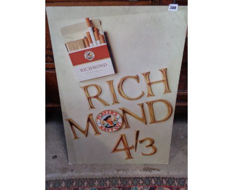 Card Advertising print for Richmond Filter Virginia cigarettes