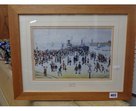 Framed print 'Ferry Boats' by L S Lowry