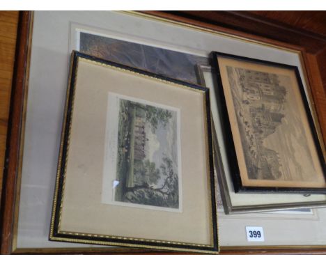 Collection of assorted engravings and a signed print of Barn Owl by P Snow