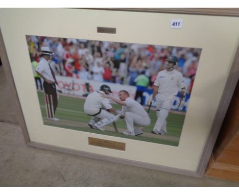 Framed Print 'The Ashes England V Australia Edgbaston 2005'