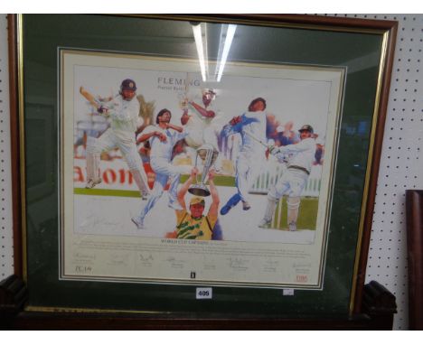 Framed print 'World Cup Captains by Gary Keane'