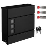 SONGMICS - Modern Post Box with Newspaper Holder-ER40