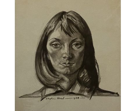 Ward, Stephen (1912 - 1963)Portrait of Monica Dickens, a studentInk on buff paperWith inscriptions verso Property of a Gentle