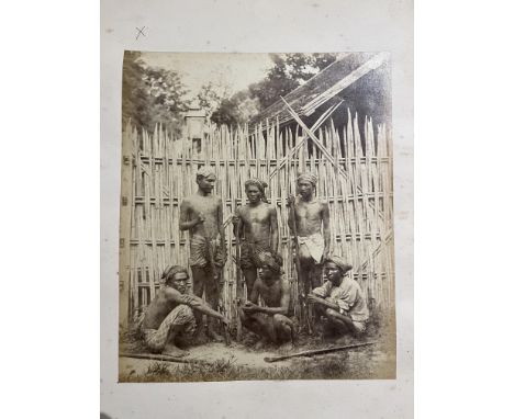 A collection of oversized albumen prints,Â some mounted to original board; some late 19th century. Including photographs of: 