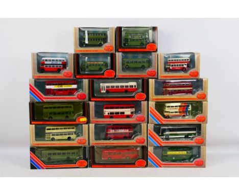 EFE - 18 x boxed bus models in 1:76 scale including #17209 Fishwick & sons, #29604 Preston Bus, #18009 MCW Fleetline bus - Ro