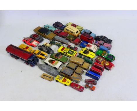 Corgi - Dinky -  Matchbox - An assortment of over 30 unboxed vintage diecast vehicles in varying scales to include #392 Berto