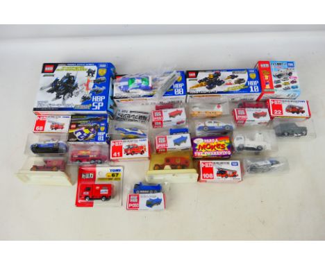 Takara - Tomy - Efsi - An assortment of diecast vehicles in varying scales to include #68 Isuzu Snorkel Fire Truck, #22 Nissa