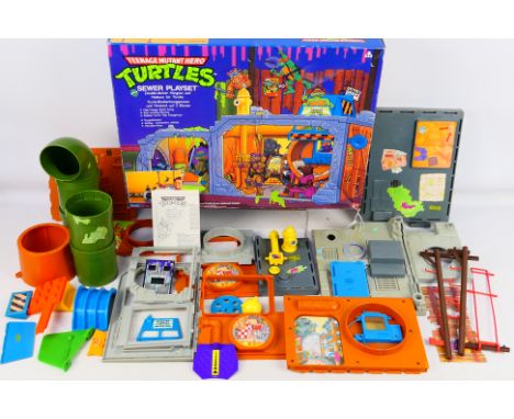 Playmates - Bandai - Teenage Mutant Ninja Turtles - A boxed #5685 TMNT 'Sewer Playset ' Double Decker Hangout / Hideout from 