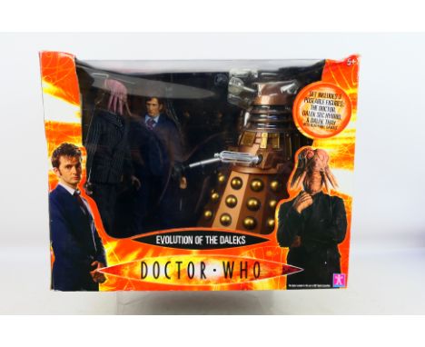 Character Options - Doctor Who - Evolution of the Daleks set comprising 12" figures of Dalek Sec Hybrid, Dalek Thay and The D