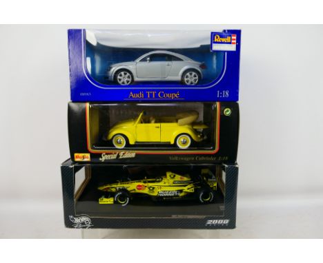 Revell - Maisto - Hot Wheels -  3 1/18 scale diecast vehicles to include #31826 Special Edition Volkswagen Cabriolet, #26743 