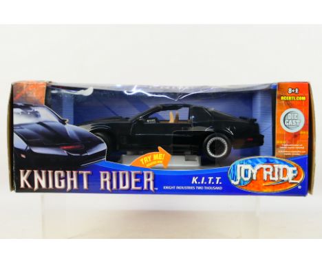 Joy Ride - A boxed 1/18 scale diecast #33844 Knight Rider K.I.T.T. car. Item appears to be in excellent-near mint condition. 