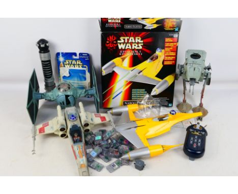 Hasbro - Tonka - A group of mainly unboxed modern Star Wars vehicles and toys, including an X-Wing Fighter; Scout Walker; Epi