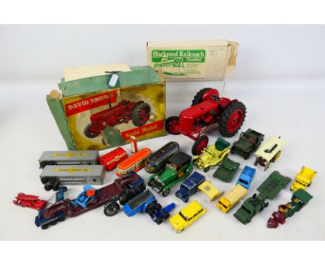 Matchbox - J.R. Hadfield - Danzil Skinner - A rare boxed 1/16 David Brown 25D Tractor; Item appear play worn and damage with 