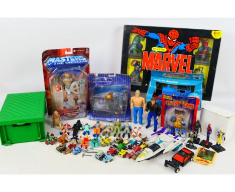 Marvel - Mattel - Pixar - Others - An assortment of mixed items to include a factory sealed blister packed Masters of the Uni