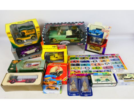 Welly - Gearbox - Corgi - An assortment of 16 diecast items to include a #TY4246 1/24 Vintage Beetle, #68003 1/24 limited edi