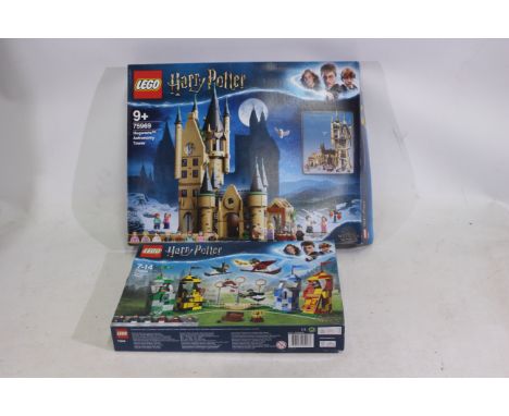 Lego - 2 x boxed unbuilt Harry Potter Lego sets - Lot includes a #75969 Hogwarts Astronomy Tower set, tape marks to the sides