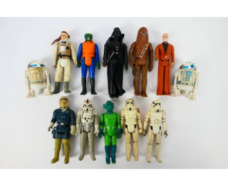 Kenner - Star Wars - An assortment of 12 unboxed vintage Star Wars 3.75" Action figures to include  2 x R2-D2, Darth Vader, O