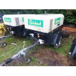 Ingersoll Rand R1090F 741 towable compressor (2007), VIN no. SC2741FXX7Y424715, indicated hours 1826