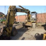 Caterpillar M313C road rail wheeled excavator (2003), indicated hours 2885.3, PIN no.