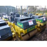 Bomag BW 120 AD-3 double drum articulated ride on roller (1995), operating weight 2700Kg, Serial no.
